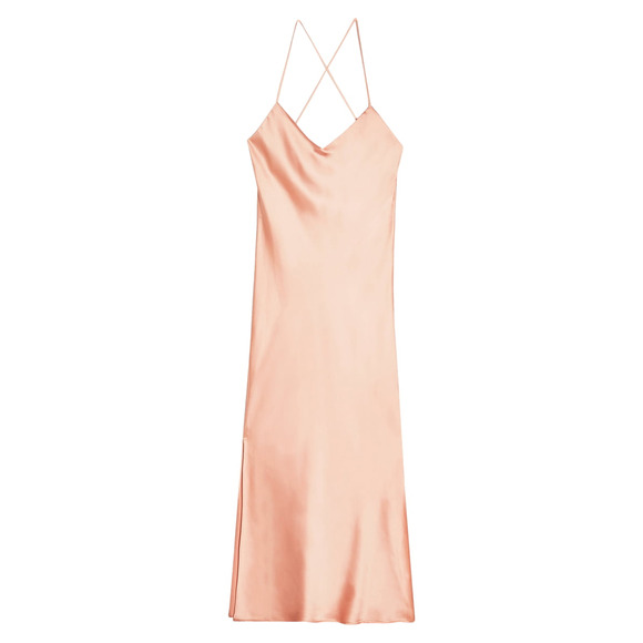 TOPSHOP NEW $68 Cowl Back Satin Slipdress in Blush US Size 8 - Picture 4 of 4